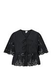 YAS Yascornelia 2/4 Tie Top S. Noos - BLACK - 44