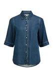 OBJECT Objframe 2/4 Re Denim Shirt Noos - DARK BLUE DENIM - L