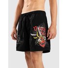 Ninth Hall 16.5"" Sacred Feather Surffishortsit black / multi hit Miehet