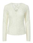 YAS Yaslacey Ls V-Neck Lace Top S. Noos - PRISTINE - L