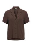 OBJECT Objsanne S/S Re Shirt Noos - SEAL BROWN - 38