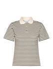 NOELLA Leyna Polo Top - SUGAR GREY STRIPE - XXL