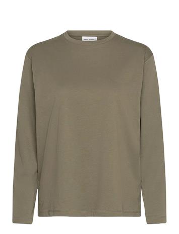 ENKEL STUDIO Basic O-Neck Tee L/S - ARMY - S – kuva 1/3