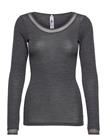 FEMILET Juliana T-Shirt Long Sleeve Wool - HEATHER GREY - 38