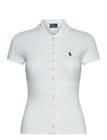 POLO RALPH LAUREN Buttoned-Placket Polo Shirt - WHITE - S