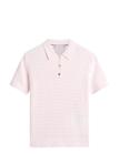 TOMMY HILFIGER Cotton Mini Cable Polo - LIGHT PINK - S