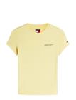 TOMMY JEANS Tjw Slim Ess Logo 1 Ss Tee Ext - CITRONELLA - L