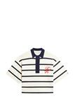 TOMMY HILFIGER Co Full Needle Rlx Polo Swt - BIG STP CALICO DARK N NAVY - M
