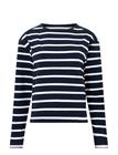 FRENCH CONNECTION Rallie Stripe Ls Slash Nk Tee - STRIPE MARINE/WHITE - XL