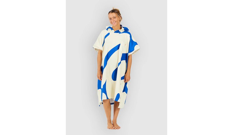 After Splash Surf Poncho blue