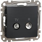 Schneider Electric Sedna Design TV/R pääterasia, antrasiitti, 4 dB