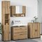 vidaXL Kylpyhuonekalustesetti 4 kpl Artisan tammi 35 x 30 x 192 cm – kuva 1