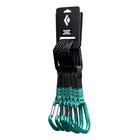 Black Diamond HotForge Hybrid Quickpack Lukittava karbiinihaka D-muotoiltu Alumiini Vihreä 6 kpl