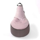 Palkkiotuoli Qubo™ Fusion Petale Velvet Fit lapsille, vaaleanpunainen sametti