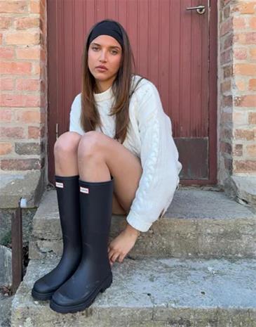 Hunter - Beige - Unisex Downpour Tall Boot