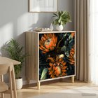vidaXL Laukkaava LOCHEM Oranssi printti 66 x 36,5 x 75 cm Tekninen puu