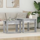 vidaXL Kahvipöytäsetti 2 pcs Betoni Harmaa 50 x 52 x 42 cm