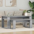 vidaXL Kahvipöytäsetti 2 pcs Harmaa Sonoma 100 x 50 x 42 cm