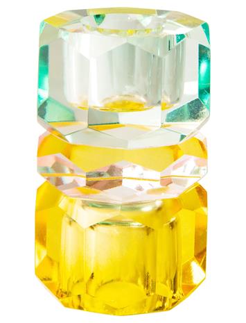C'est Bon Crystal Candle Holder - Blue - ONE SIZE