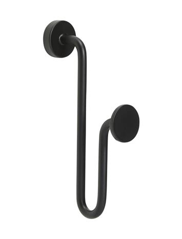 Hübsch Swing Knag - Black - ONE SIZE