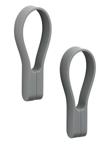 Zone - Loop Pyyhehihna magneetilla 2 kpl Grey
