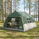 vidaXL Heti pystytettävä vedenkestävä teltta 4 hengelle Vihreä