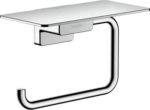 Hansgrohe addstoris roll holder with shelf chrome – kuva 3/5