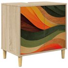 vidaXL Kylpyhuonekaappi BONN Sonoma 60 x 40 x 60 cm Tekninen puu