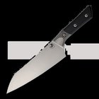 Microtech Chef's - Stonewash - G10 keittiöveitsi, musta