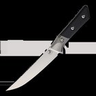 Microtech Boning - Stonewash - G10 keittiöveitsi, musta