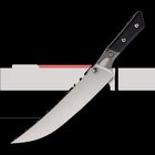 Microtech Butcher - Stonewash - G10 keittiöveitsi, musta
