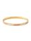 Design Letters Striped Candy Bangle Beige – kuva 3