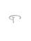Design Letters Ring Silver A-Z T – kuva 2