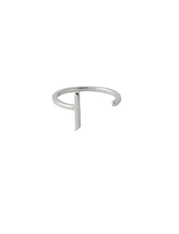Design Letters Ring Silver A-Z J