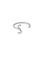 Design Letters Ring Silver A-Z S – kuva 2
