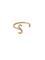Design Letters Ring Gold A-Z S – kuva 2