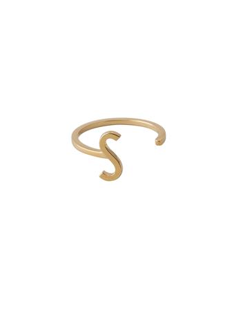 Design Letters Ring Gold A-Z S