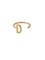 Design Letters Ring Gold A-Z D – kuva 2