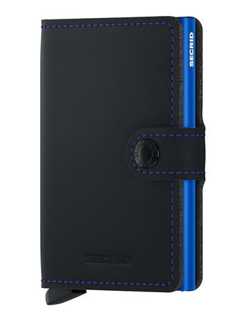 Secrid Miniwallet Matte Black & Blue
