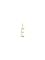Design Letters Archetype Charm 10 mm Gold A-Z E – kuva 3