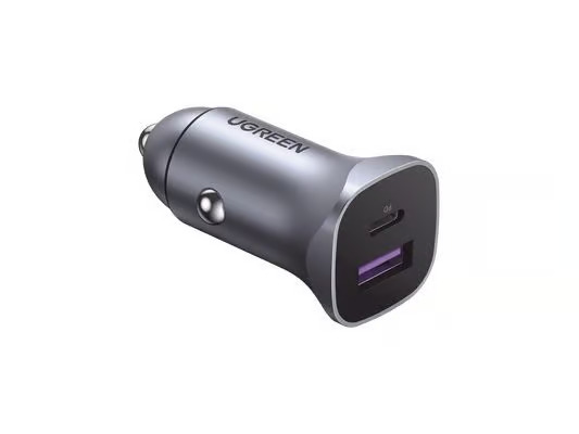 Ugreen 40858 mobile device charger Universal Aluminium Cigar lighter Fast charging Auto
