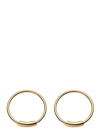 Maria Black Basic Hoop (Pair) - Gold - 12 MM