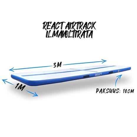 React 2 x Airtrack käsipumpulla