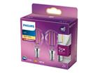 2-pack LED E14 Klot 2W (25W) Klar 250lm