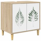 vidaXL Kylpyhuonekaappi HANAU Sonoma 60 x 40 x 60 cm Tekninen puu