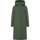 Didriksons Neja Long, parka, nainen, tummanvihreä