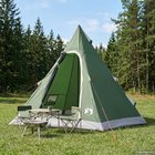 vidaXL 3 hengelle Vihreä 185T Polyesteri PU-pinnoitteella