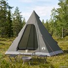 vidaXL 3 hengelle Armivihreä 185T Polyesteri PU-pinnoitteella