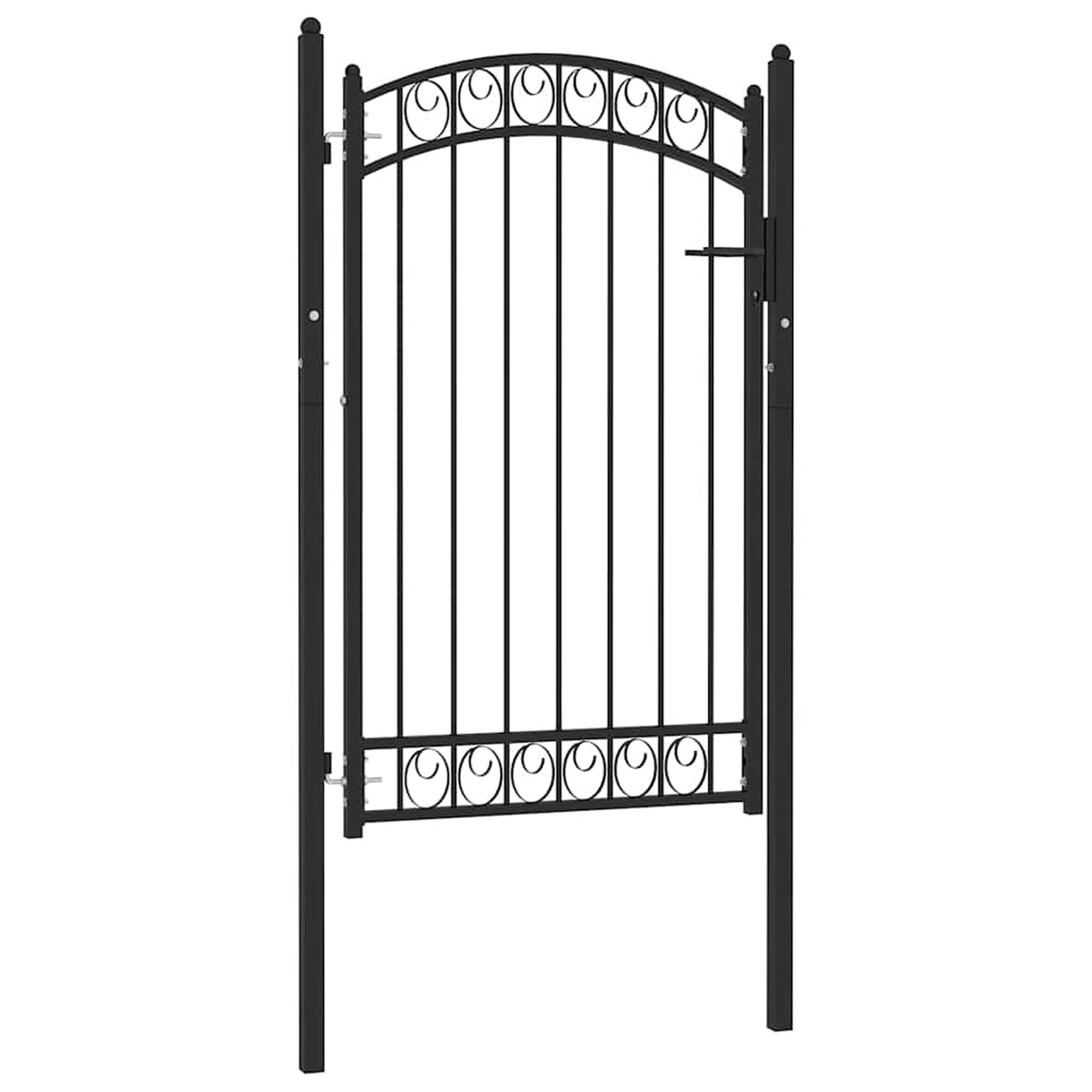 vidaXL Aitaportit EMMEN 104 x 106 cm Lukittava Jauhemaalattu teräs