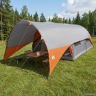 vidaXL 10 hengelle Harmaa ja oranssi 185T Polyesteri PU-pinnoitteella